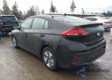 2019 Hyundai Ioniq Hybrid Blue из США, поврежденный, VIN KMHC65LCXKU167889